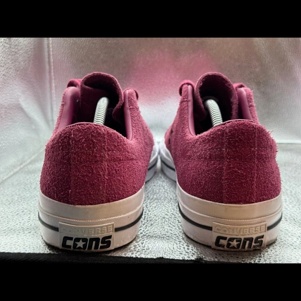 Size 11 Converse One Star Pro X Low Sneaker Mens Legendry Berry Suede Leather‎ - Picture 9 of 11